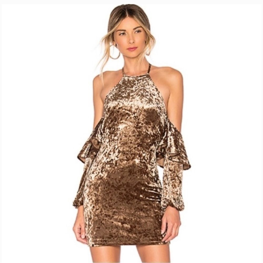 HOUSE of HARLOW 1960 x REVOLVE Jo Y2k Dress in Toffee S